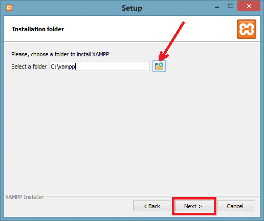 How to install XAMPP Step 4