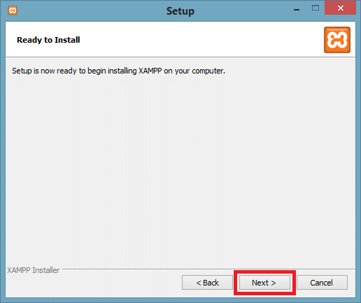 How to install XAMPP Step 6