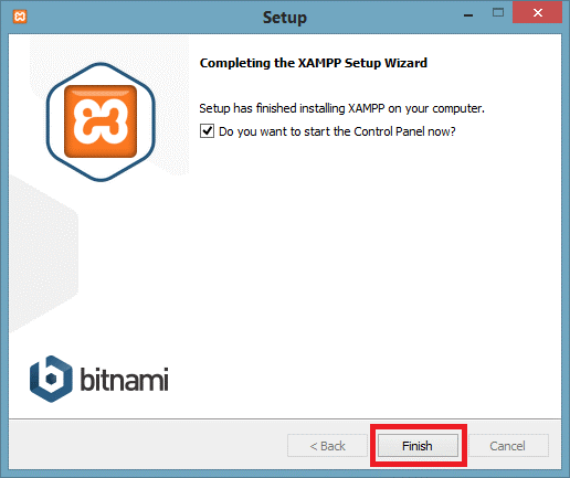 How to install XAMPP Step 7