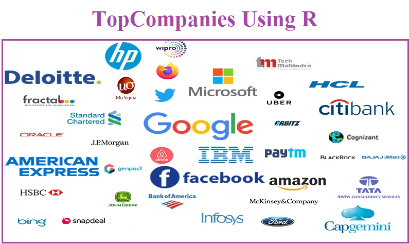 List of Top Companies using R Programming